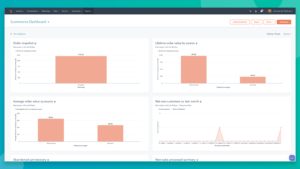 Hubspot e-commerce Dashboard